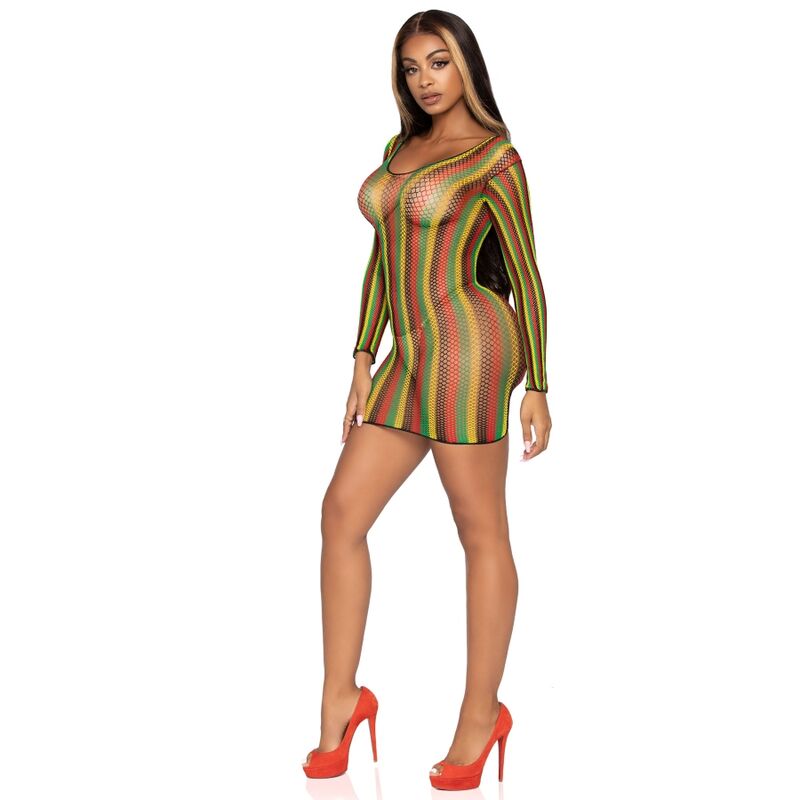 LEG AVENUE - RASTA MINI VESTIDO TALLA ÚNICA