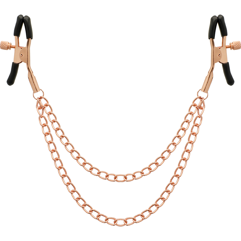 COQUETTE CHIC DESIRE - FANTASY PINÇAS METÁLICAS PARA MAMILOS COM CORRENTE