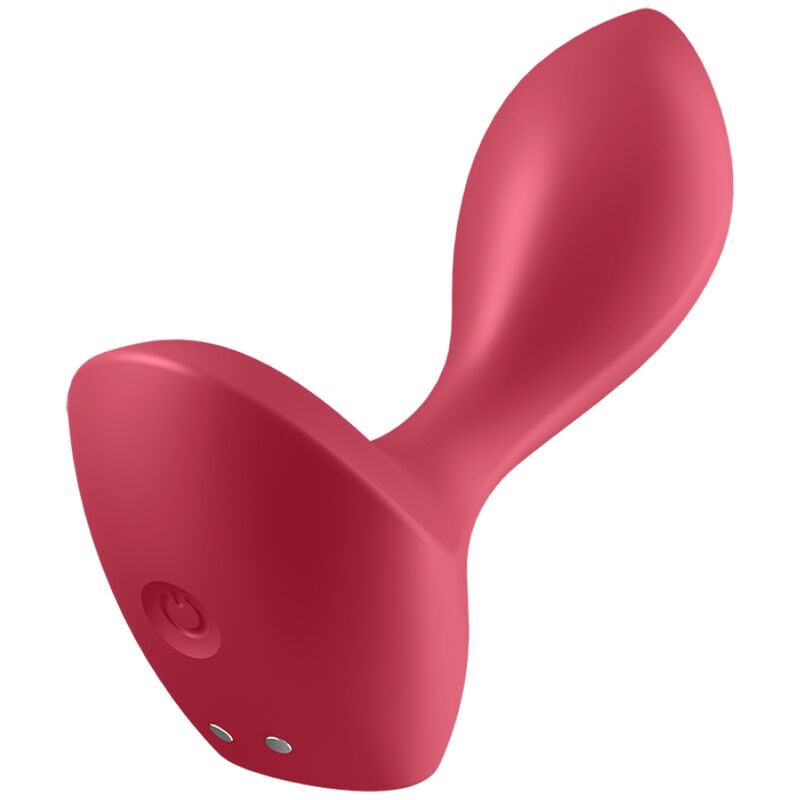 SATISFYER - BACKDOOR LOVER PLUG ANAL COM VIBRAÇÃO VERMELHO