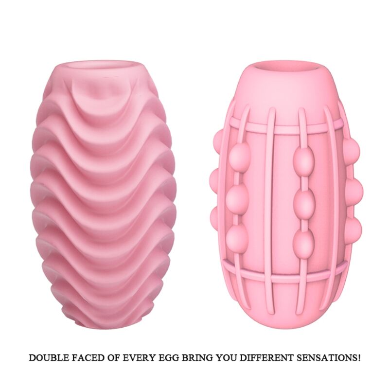 PRETTY LOVE - HUEVO MASTURBADOR DUPLA FACE ROSA