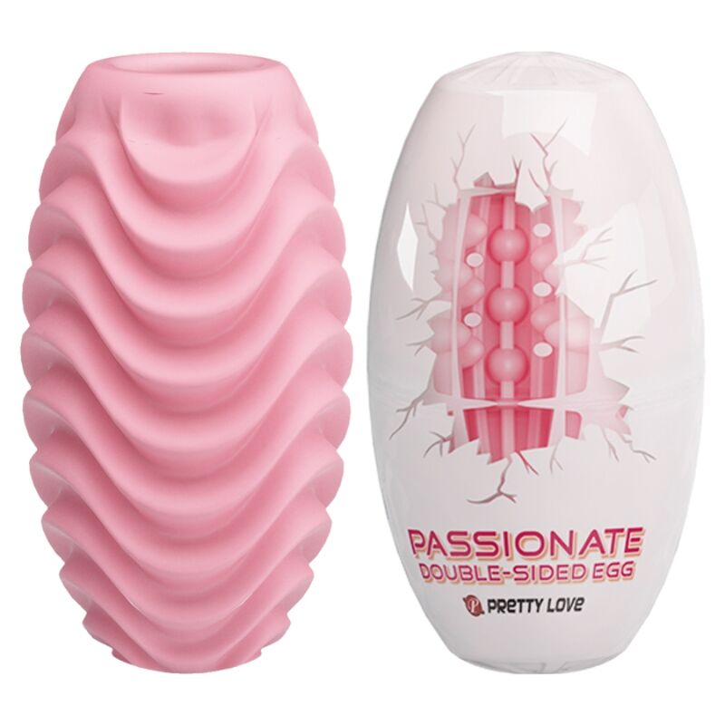 PRETTY LOVE - HUEVO MASTURBADOR DUPLA FACE ROSA