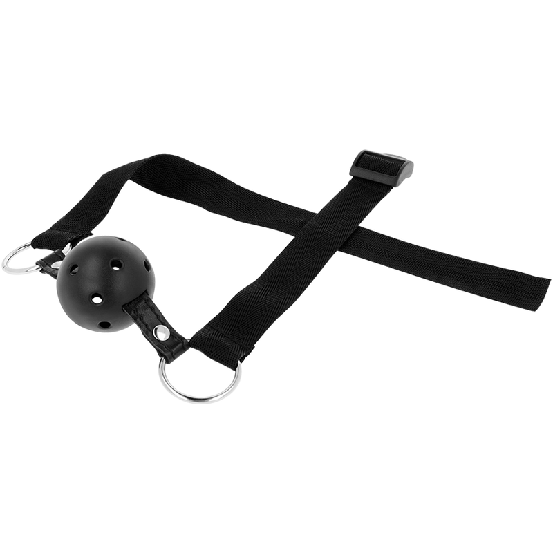 Mordaça Bola Respiravel Fetiche Preto Ohmama