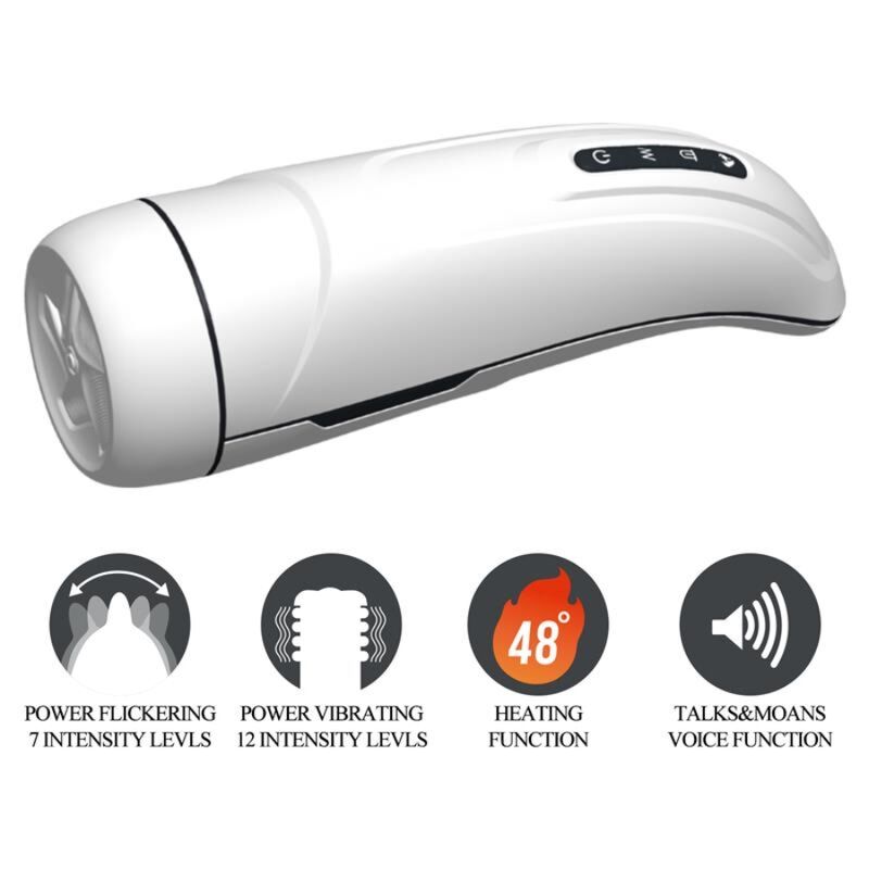 PRETTY LOVE - MARISSA MASTURBADOR MASCULINO COM VIBRAÇÃO, CALOR, VOZ E ONDAS ESTIMULADORAS