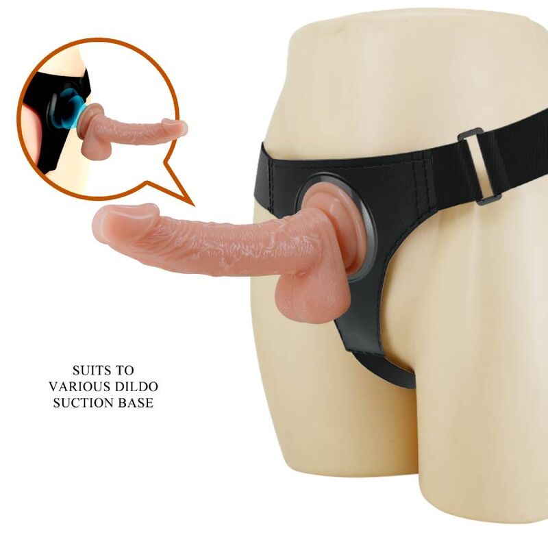 PRETTY LOVE - ARNES BRAZALETES ARNÊS UNIVERSAL COM DILDO KEVIN 19 CM NATURAL