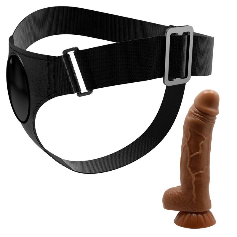 PRETTY LOVE - ARNÊS CUECAS ARNÊS UNIVERSAL COM DILDO MICHEAL 20 CM NEGRO