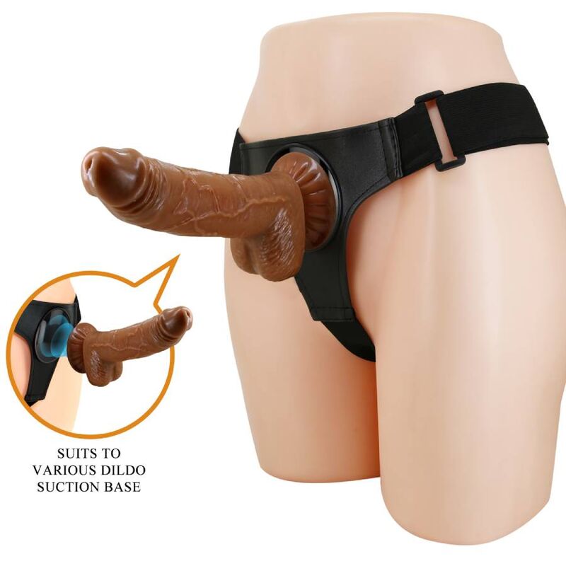 PRETTY LOVE - ARNÊS CUECAS ARNÊS UNIVERSAL COM DILDO MICHEAL 20 CM NEGRO