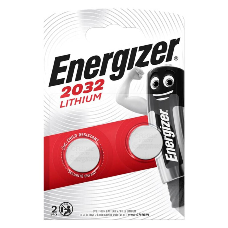 ENERGIZADOR - BATERIA BOTO DE LÍTIO CR2032 3V 2 UNIDADE