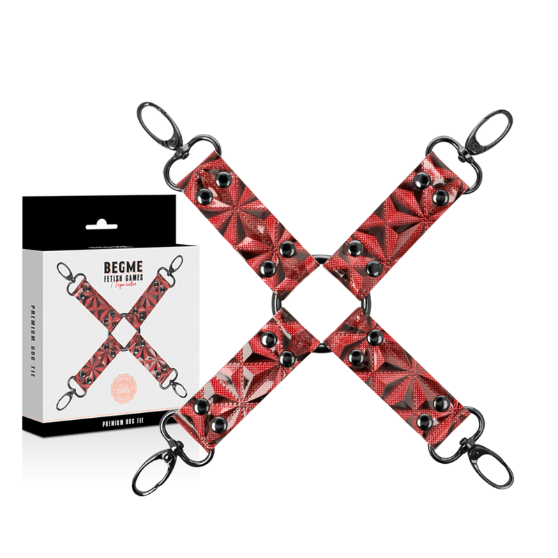 BEGME - RED EDITION HOG TIE EM COURO VEGANO