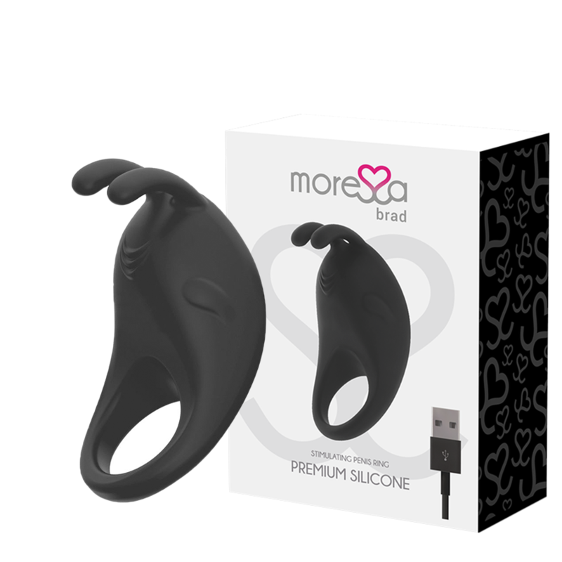 MORESSA - BRAD PREMIUM SILICONE RECARREGÁVEL NEGRO - Sex Shop Sexy