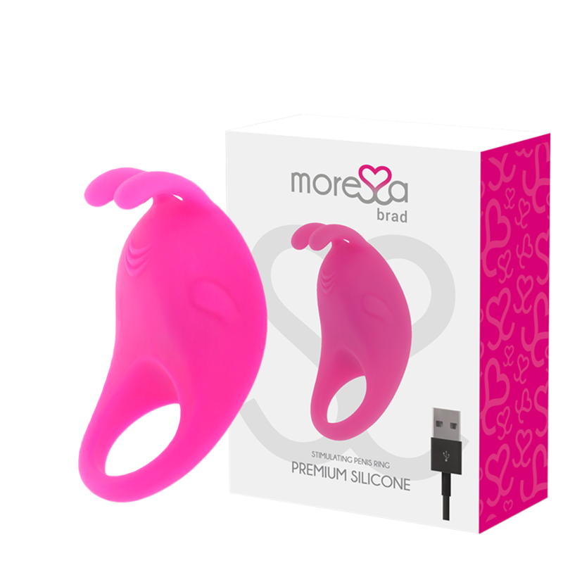 MORESSA - BRAD PREMIUM SILICONE RECARREGÁVEL ROSA - Sex Shop Sexy