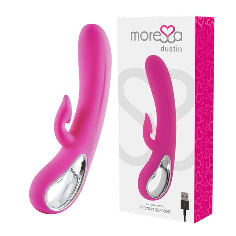 MORESSA - DUSTIN ONDAS ESTIMULADORAS CLITORIANAS E VIBRAÇÃO POTENTE PREMIUM SILICONE RECARREGÁVEL - Sex Shop Sexy