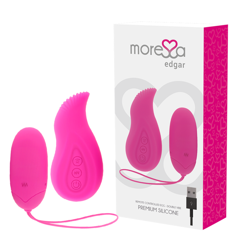 MORESSA - EDGAR SET DUO OVO COMANDO REMOTO COM VIBRAÇÃO PREMIUM SILICONE - Sex Shop Sexy