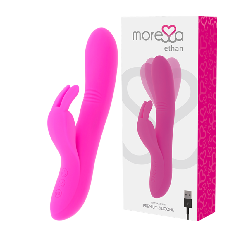 MORESSA - ETHAN EFEITO WAVE VIBRAÇÃO POTENTE PREMIUM SILICONE RECARREGÁVEL - Sex Shop Sexy
