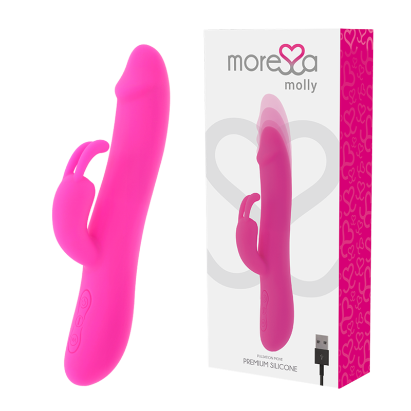 MORESSA - MOLLY IMPULSOR UP&DOWN E VIBRAÇÃO POTENTE PREMIUM SILICONE RECARREGÁVEL - Sex Shop Sexy
