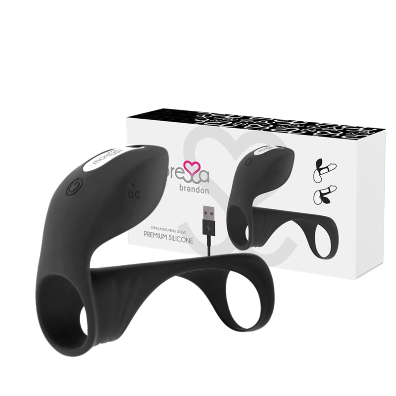 MORESSA - BRANDON POTENTE ANEL VIBRADOR COM FUNDA ENGROSSADORA - Sex Shop Sexy