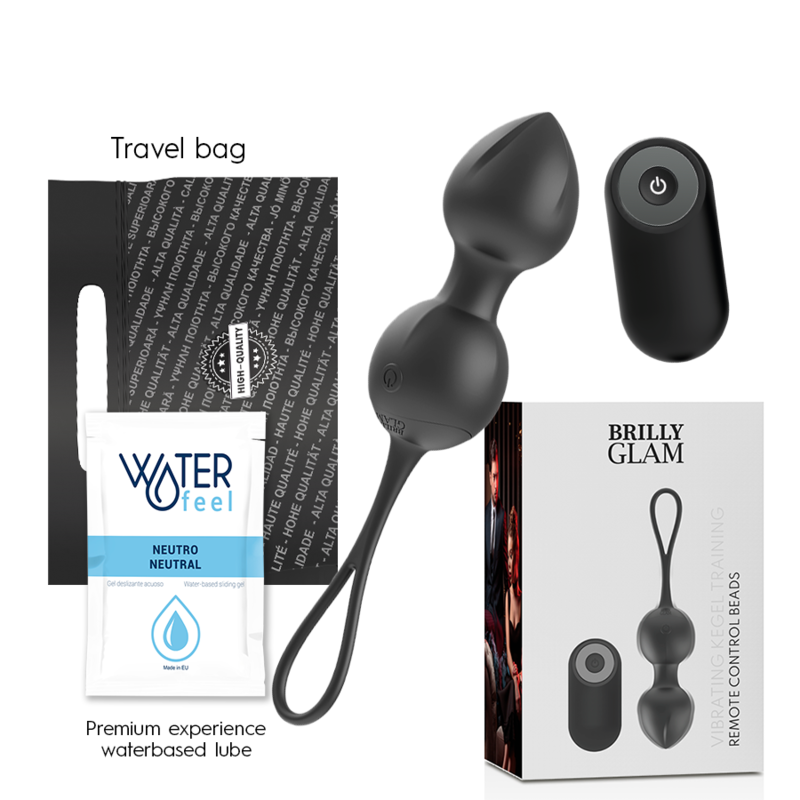 BRILLY GLAM - BOLAS KEGEL VIBRADORAS COM CONTROLO REMOTO