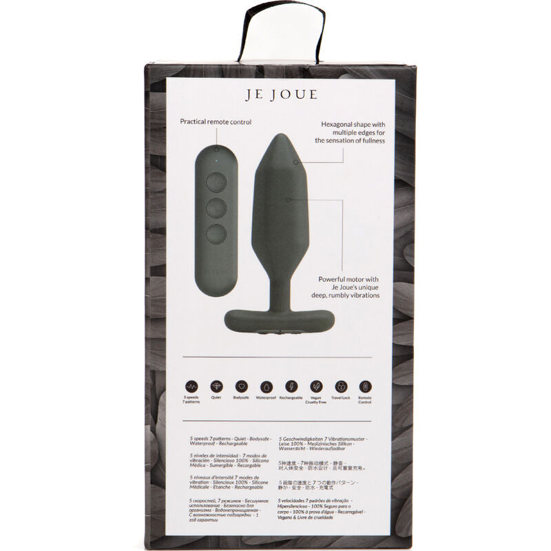 JE JOUE - ONYX PLUG ANAL VIBRADOR PRETO