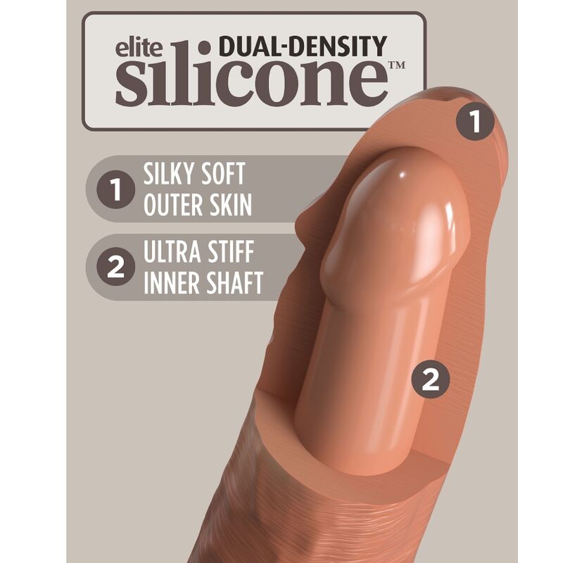 KING COCK - ÉLITE ARNÊS AJUSTÁVEL CONFORTÁVEL COM DILDO 17.8 CM