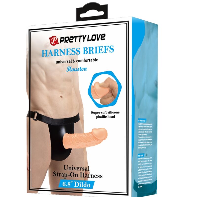 PRETTY LOVE - HARNESS BRIEFS COM DILDO INCLUÍDO