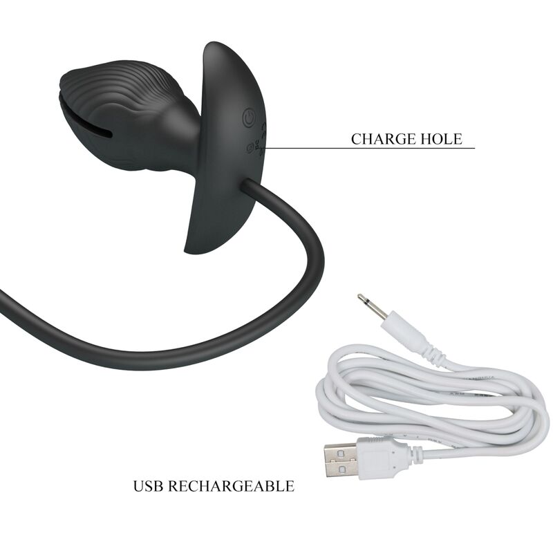 PRETTY LOVE - PLUG ANAL INSUFLÁVEL & RECARREGÁVEL