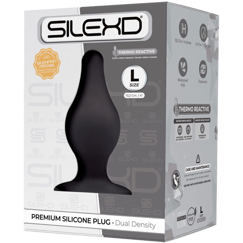 SILEXD - MODELO 2 PLUG ANAL PREMIUM SILEXPAN SILICONA PREMIUM TERMOREATIVO TAMANHO L