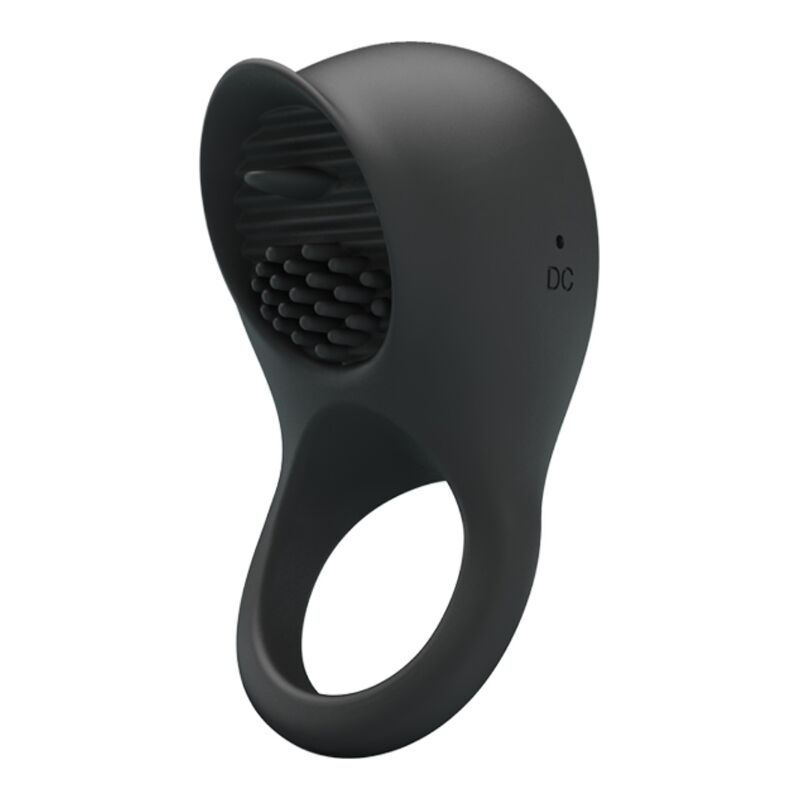 Anel Vibrante Para Penis Com Lengua Preta Pretty Love