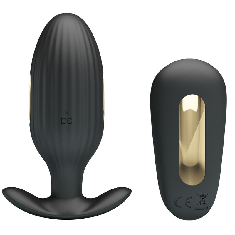 Pretty Love - Vibrador Recarregável Anal Kelly Plug Negro