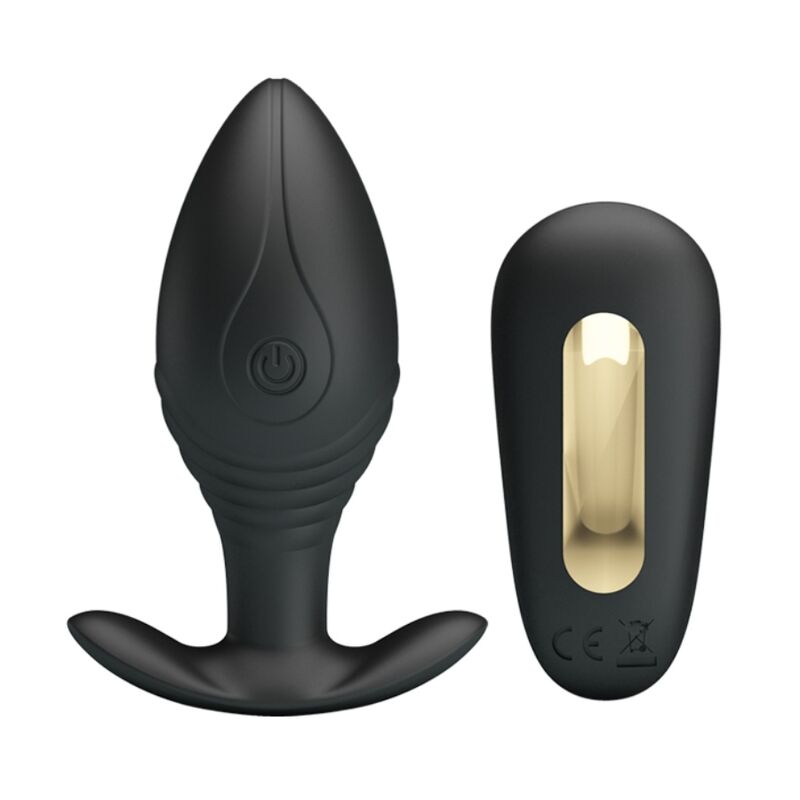 Pretty Love - Vibrador Recarregável Regina Plug Anal Negro