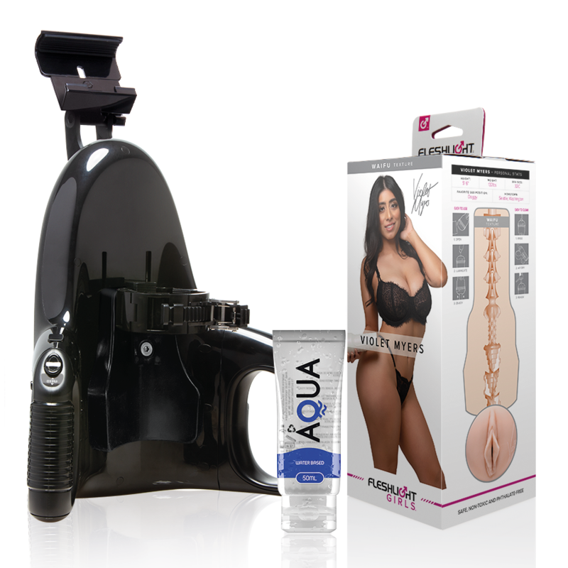 FLESHLIGHT - VIOLET MYERS WAIFU + LANÇAMENTO UNIVERSAL + LUBRIFICANTE AQUA CALIDAD 50 ML