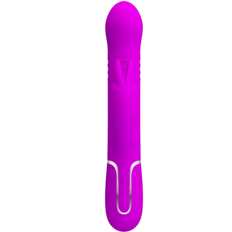 PRETTY LOVE - VIBRADOR COALE RABBIT COM PÉROLAS VIOLETA