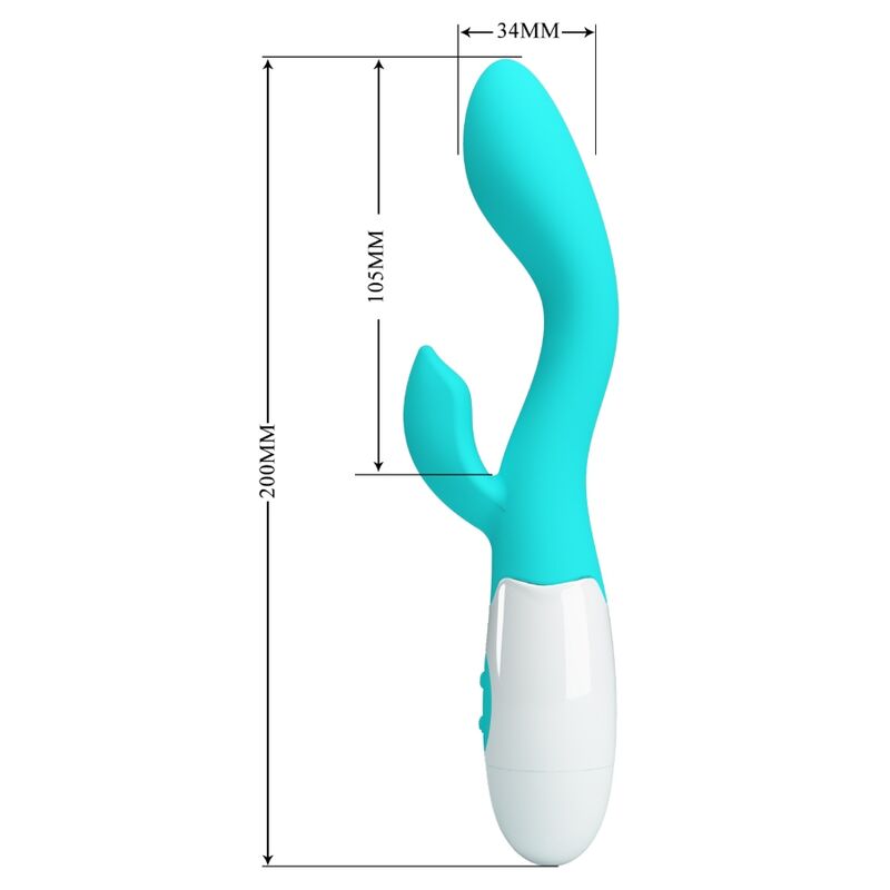 PRETTY LOVE - BRIGHTY VIBRADOR PONTO G VERDE ÁGUA