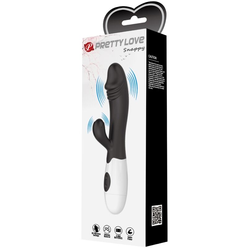 PRETTY LOVE - SNAPPY VIBRADOR PONTO G PRETO
