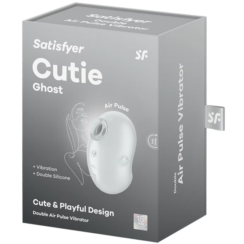 SATISFYER - CUTIE GHOST VIBRADOR DE RELOJ BLANCO