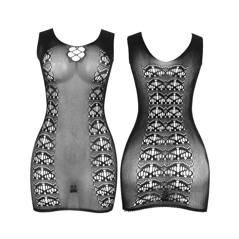 SUBBLIME - 952167 VESTIDO CURTO EM REDE ELÁSTICA PRETO TAMANHO ÚNICO