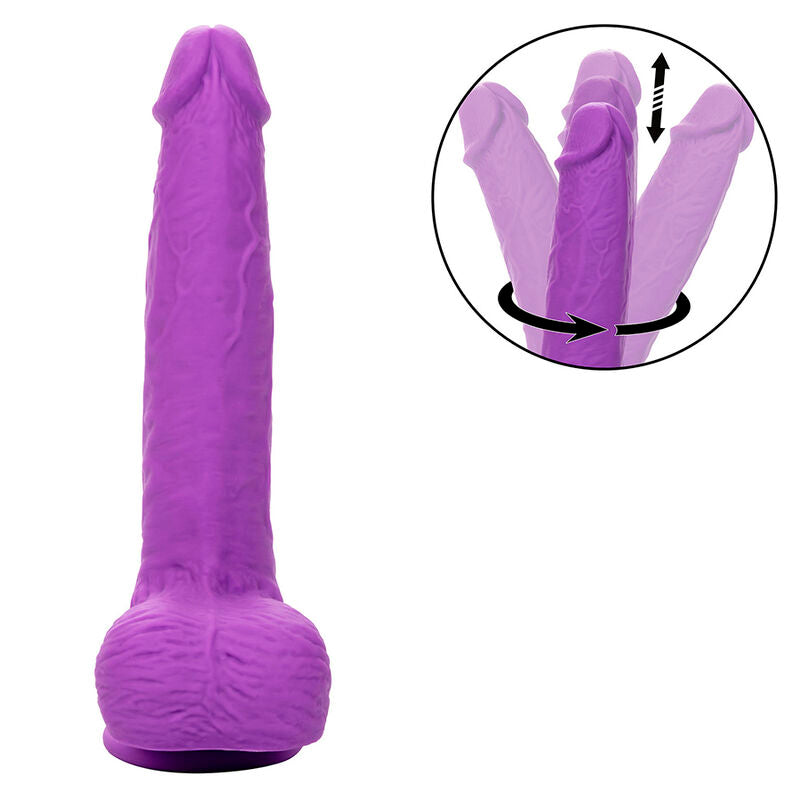 CALEXOTICS - STUDS VIBRADOR RECARREGÁVEL E ROTATIVO 10 VIBRAÇÕES ROXO