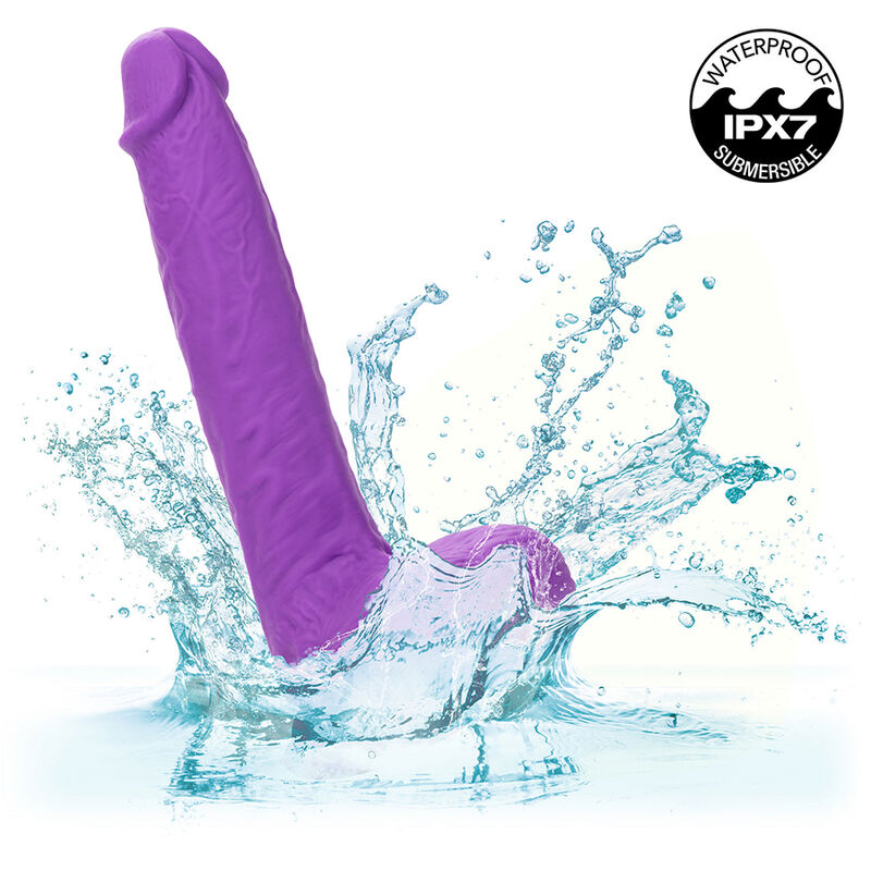 CALEXOTICS - STUDS VIBRADOR RECARREGÁVEL E ROTATIVO 10 VIBRAÇÕES ROXO