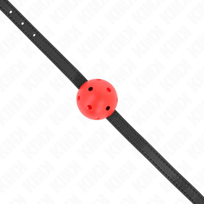 Kink - Simplicidade Vermelho Respiravel 4,5 Cm Bola Mordaça 62 x 1,5 Cm