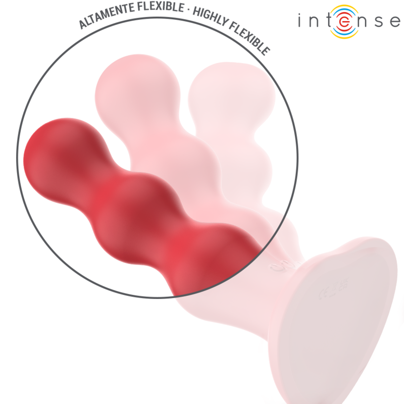 INTENSO - CODY VIBRADOR COM VENTOSA VERMELHO CONTROLE REMOTO