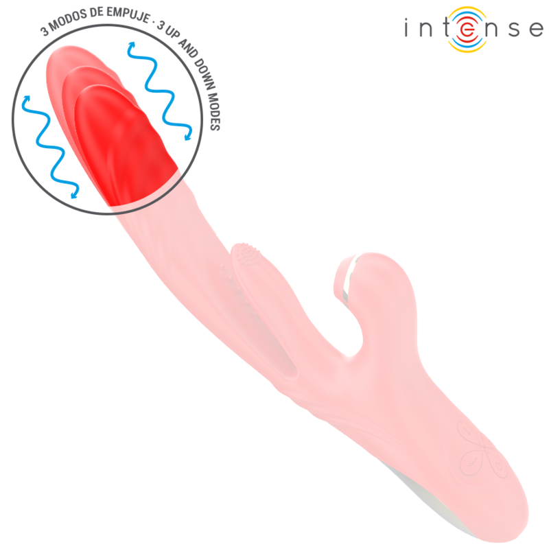 Intenso - Karol Multifuncional Vibrador Impulso e Estimulação e Sucção Vermelho