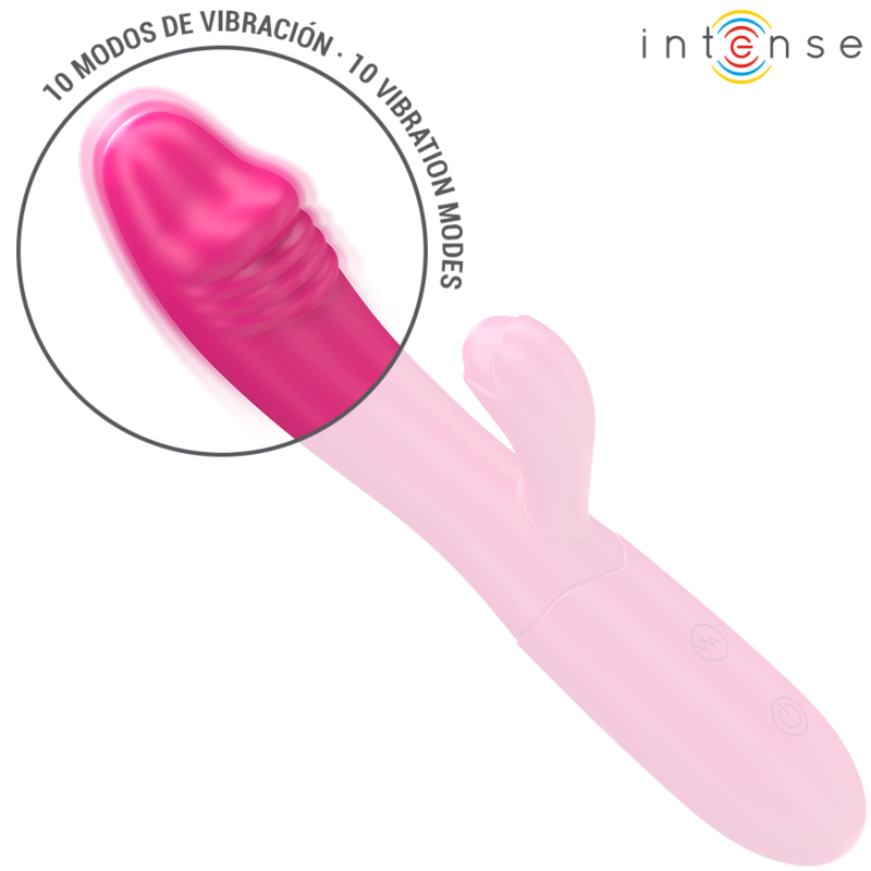 Intenso - Ivy Vibrador Flexível 10 Vibrações Com Língua Estimulante Rosa