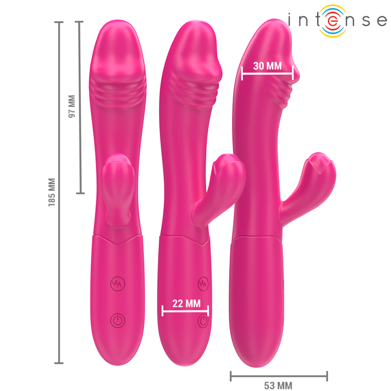 Intenso - Ivy Vibrador Flexível 10 Vibrações Com Língua Estimulante Rosa