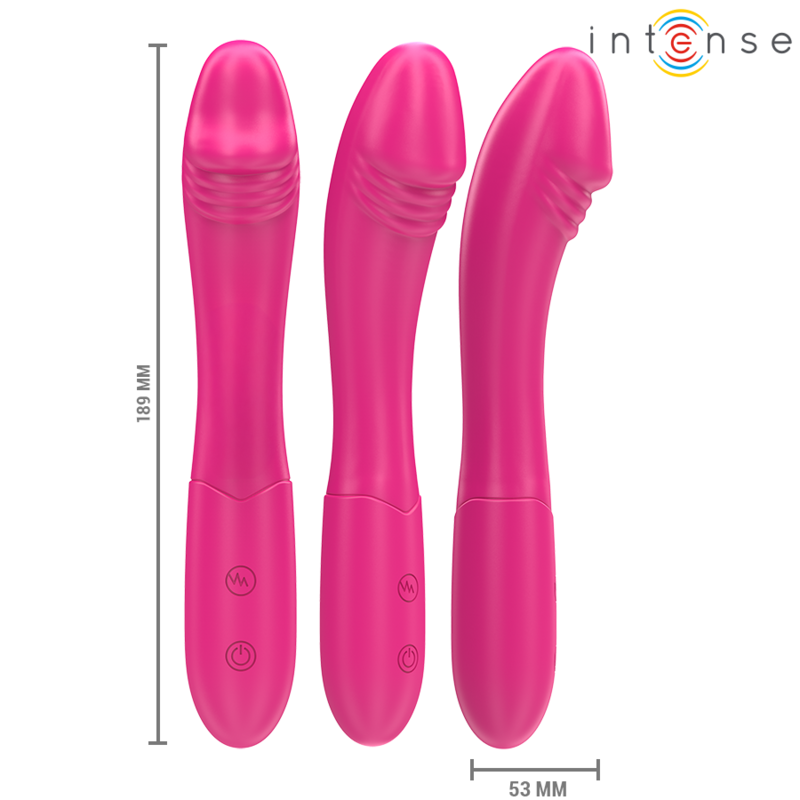 Intenso - Belinda Vibrador 19 Cm Flexível 10 Vibrações Rosa