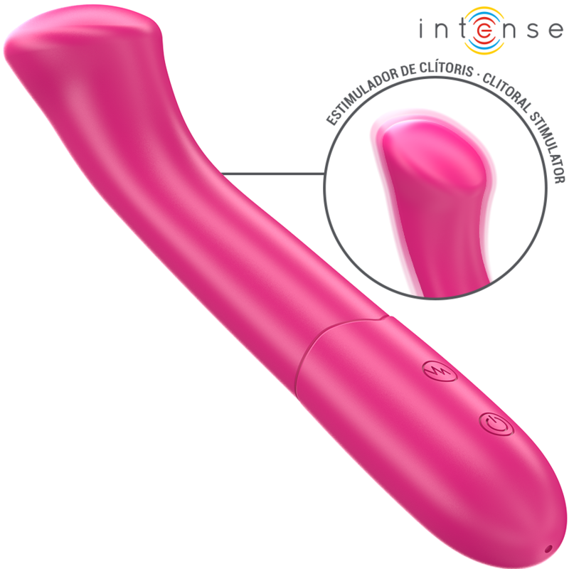 Intenso - Paty Vibrador 19 Cm Flexível 10 Vibrações Modelo 2 Rosa