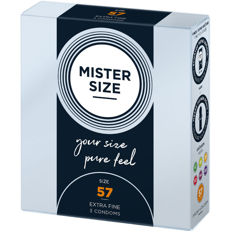 MISTER TAMAÑO - PRESERVATIVO TAMANHO L 57 MM (3 UNIDADES)