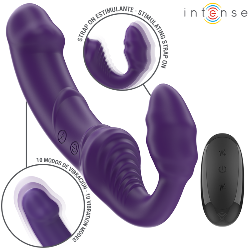 Intenso - Jill Vibrador Duplo 20 Cm Roxo Control Remoto