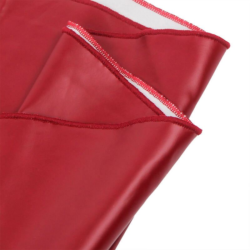 SUBBLIME - 955397 VESTIDO COM ALÇAS EM COURO BORDÔ S/M