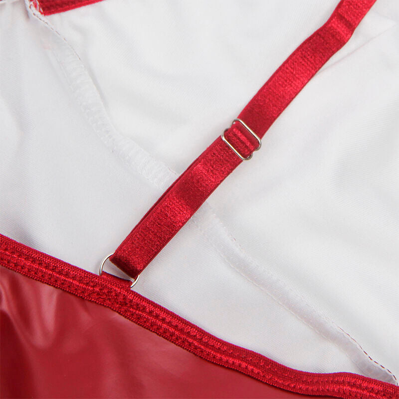 SUBBLIME - 955397 VESTIDO COM ALÇAS EM COURO BORDÔ S/M