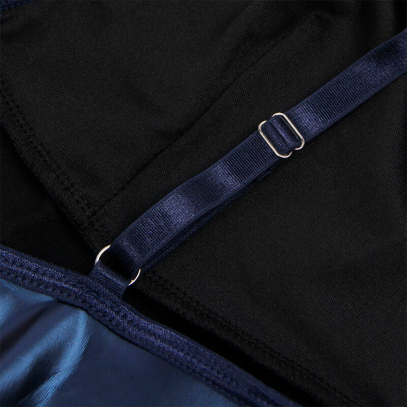 SUBBLIME - 955410 VESTIDO COM ALÇAS EM COURO AZUL S/M