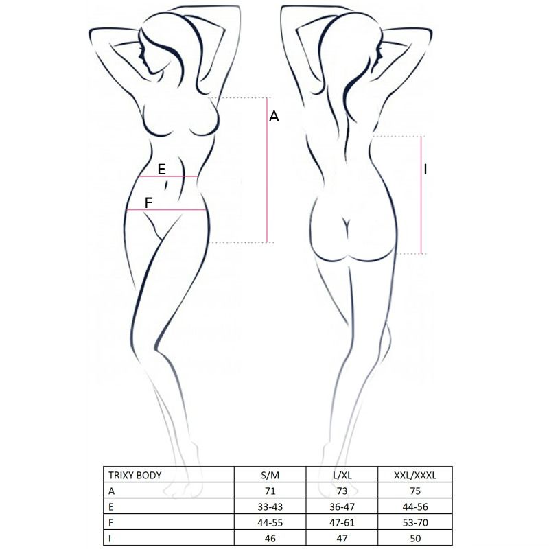 PASIÓN - MUJER TRIXY TEDDY NEGRO TALLA L/XL