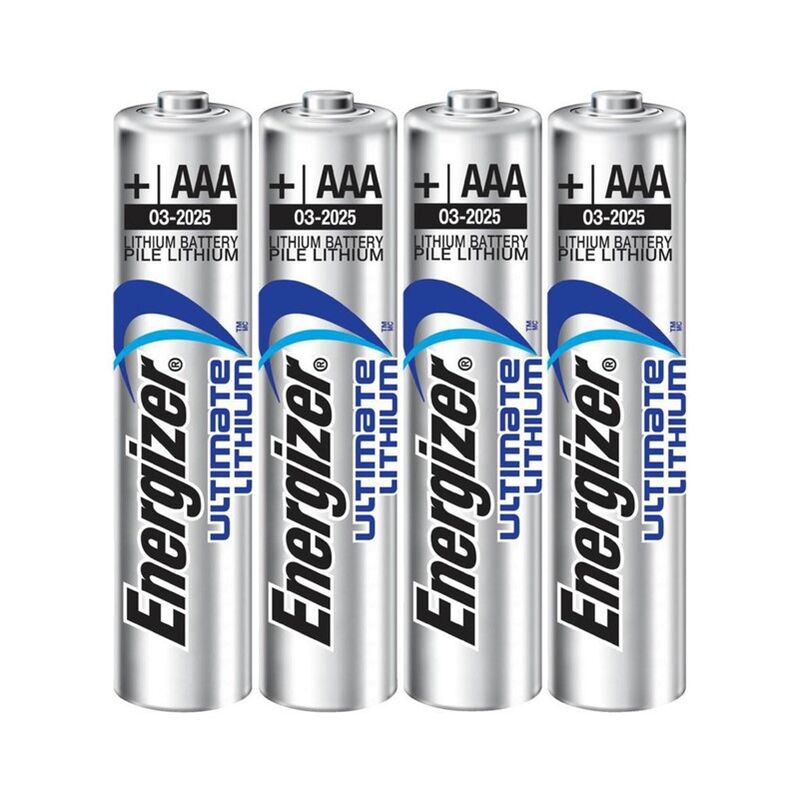 Energizer - Ultimate Lítio AAA L92 LR03 1,5V 4 Unidades